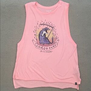 Hurley Chaos Surf Pink Muscle Tee
